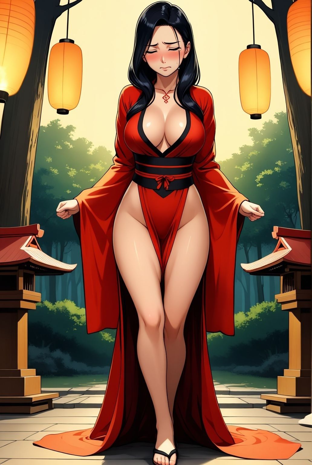 サンプル画像3:人妻巫女、夜の社で秘めごとを舞う(快楽熟女人妻クラブ) [d_625288]