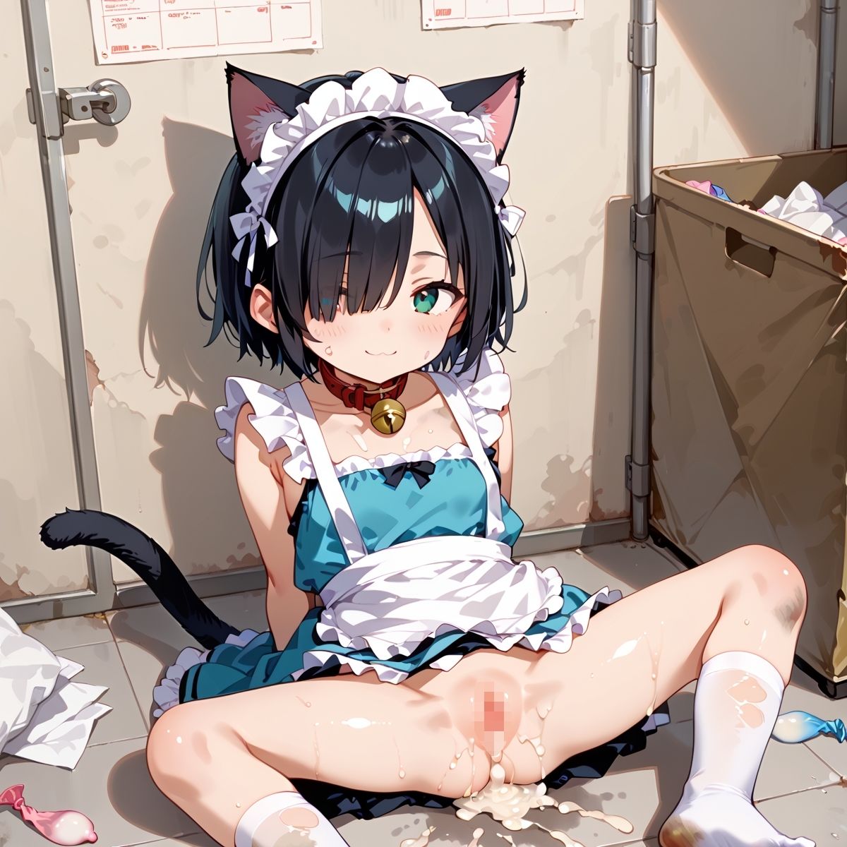 目隠れ陰キャ猫耳貧乳メイド！汚部屋監禁中出しパート28