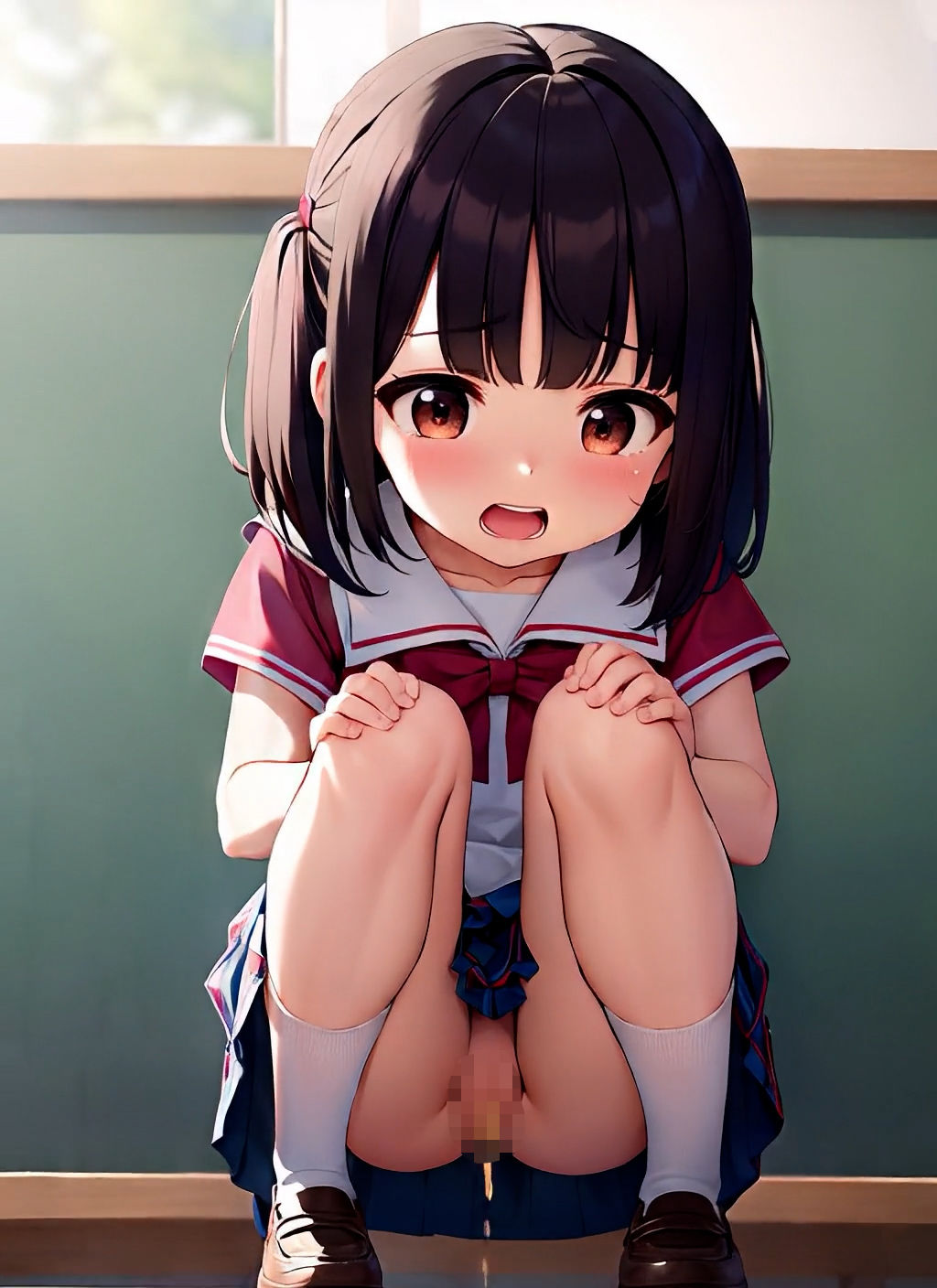 【動画】クラスメイトの前で羞恥放尿させられる少女たち ぷにからしーしーする姿 サンプル画像 8