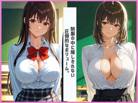 爆乳ハレンチ女子校生と教室でやりまくり 画像1