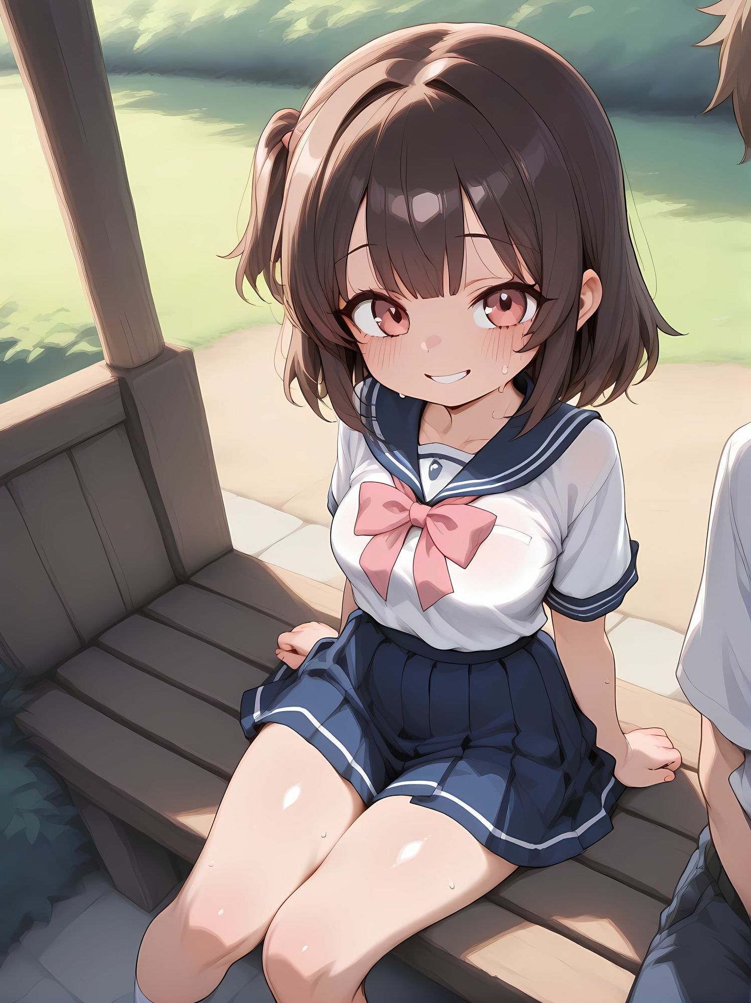 発育中の幼馴染が可愛かったので生挿入した 「まだおっぱいおおきくなってるんだよ(はーと)」 画像4