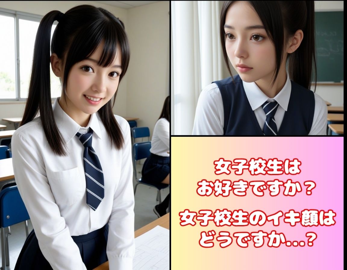 素人ちっぱい女子校生が全裸や制服姿で誘惑CG集3