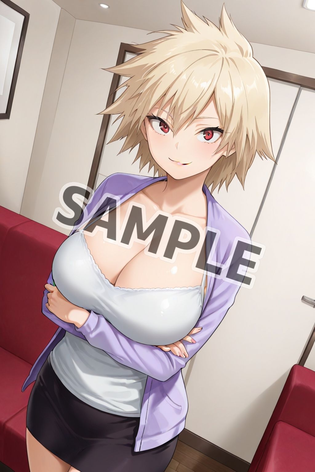 サンプル画像1:ヒーロー女子のスケベな活動（番外編）〜爆豪母（光己）〜(アトリエわたあめ) [d_625580]