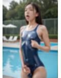 超絶リアル！！競泳水着！！ふたなりCG集 No.19【オナニー、チクニー・ロッカールーム・プール】148枚