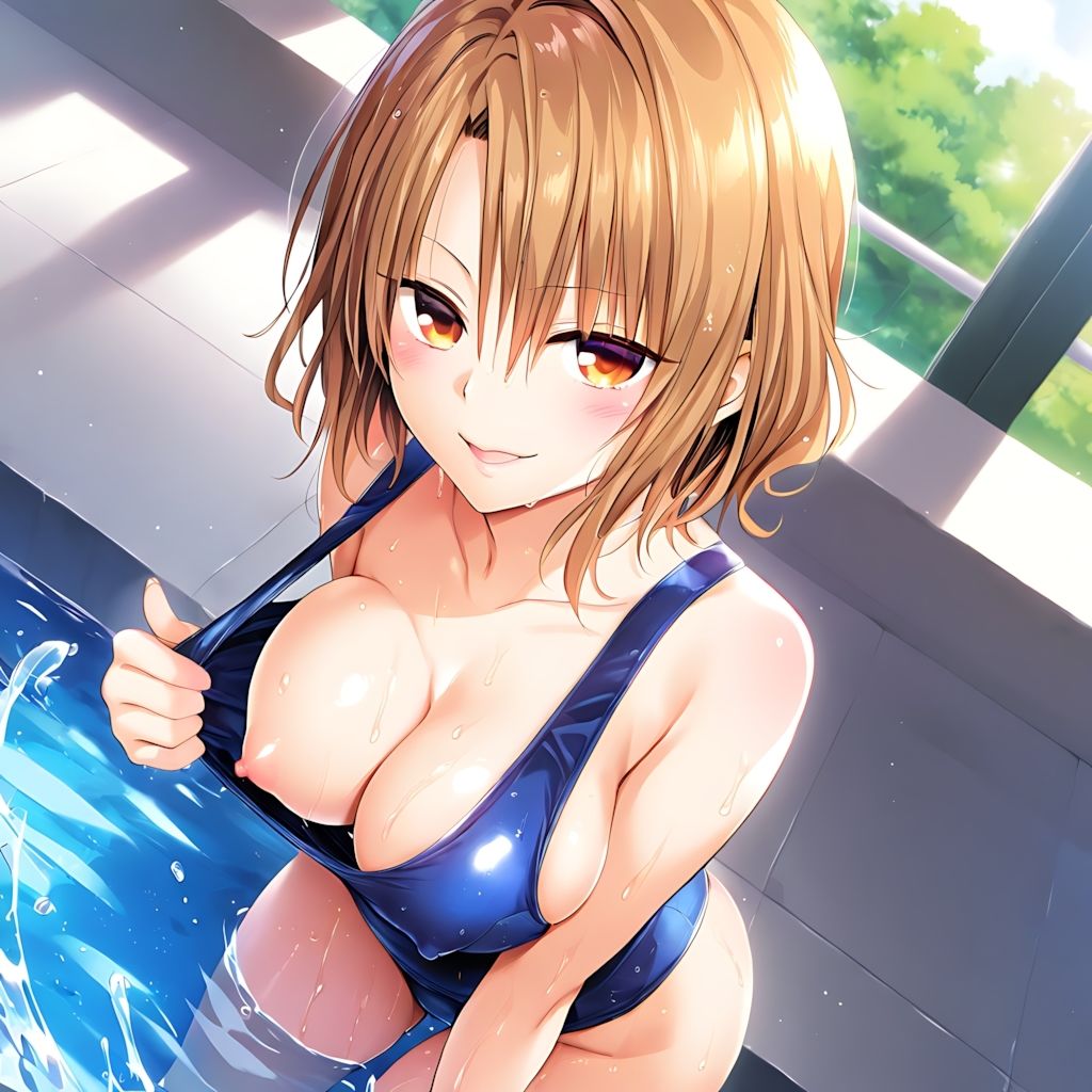 サンプル画像1:Toloveる プールでスク水SEX！【500P】(ナオン) [d_625714]