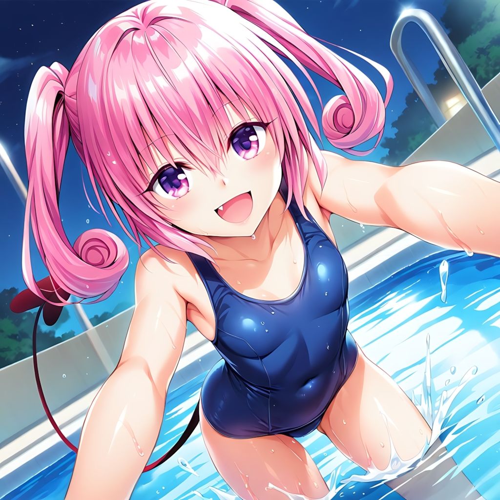 サンプル画像3:Toloveる プールでスク水SEX！【500P】(ナオン) [d_625714]