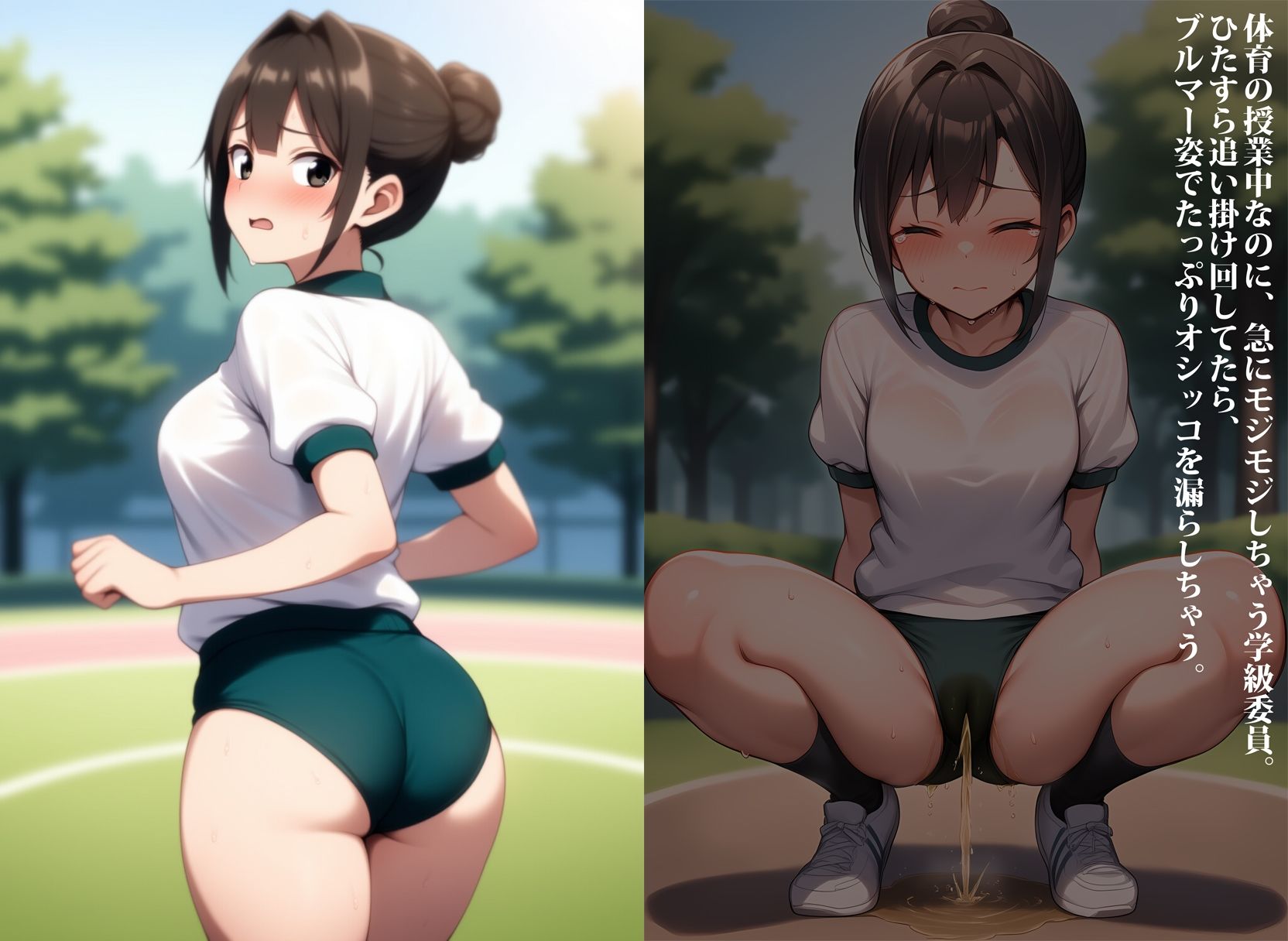 サンプル画像3:弱味を握られ、失禁イジメ対象になった学級委員(性癖ユガ芽) [d_625914]