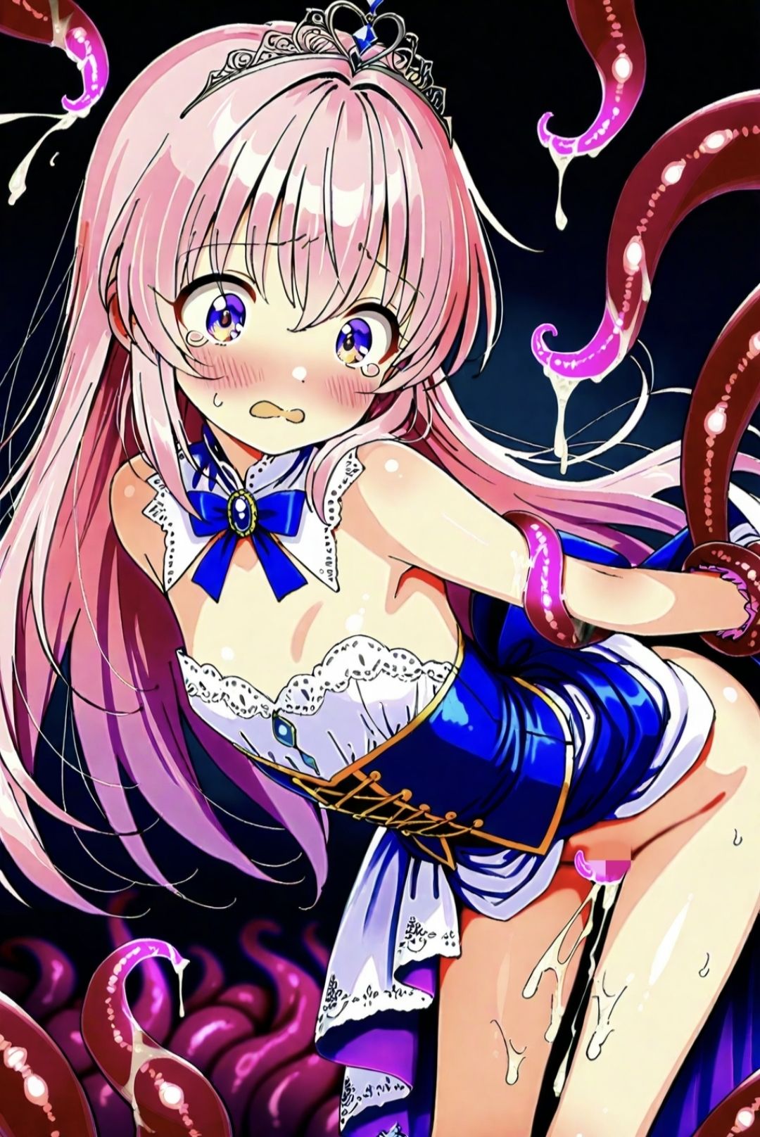ピンク髪美少女とコスプレH.BLACKver 画像8