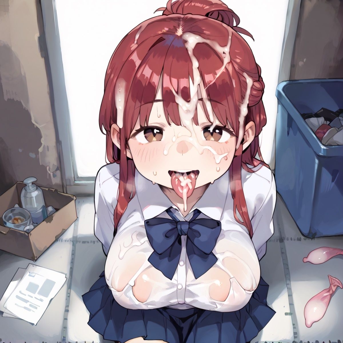 尻軽女はゴミ部屋でヤリ放題2【童顔少女たちとやりまくり！！200枚！】 サンプル1