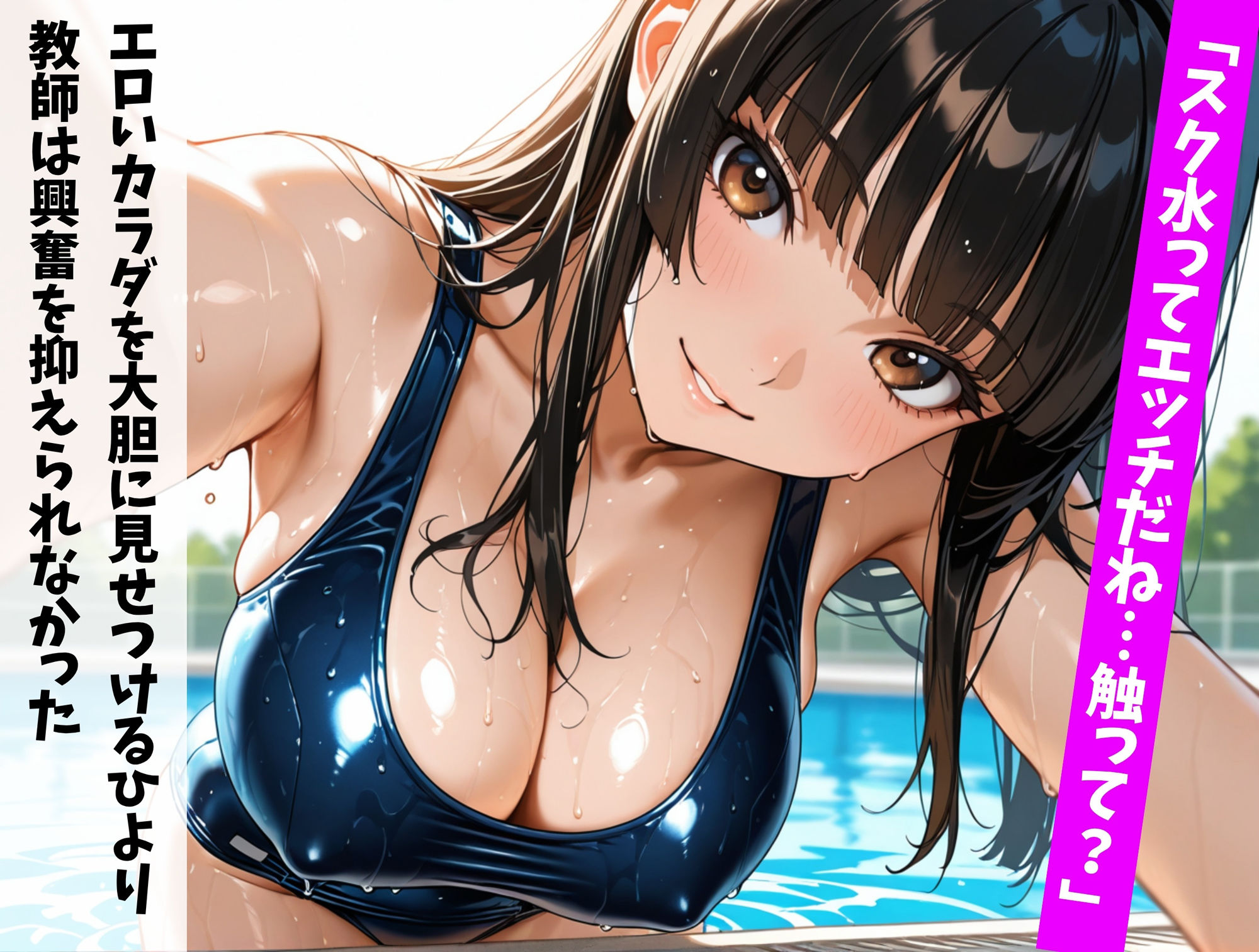 爆乳妹ちゃんキモデブ教師と汗だくえっち 画像5