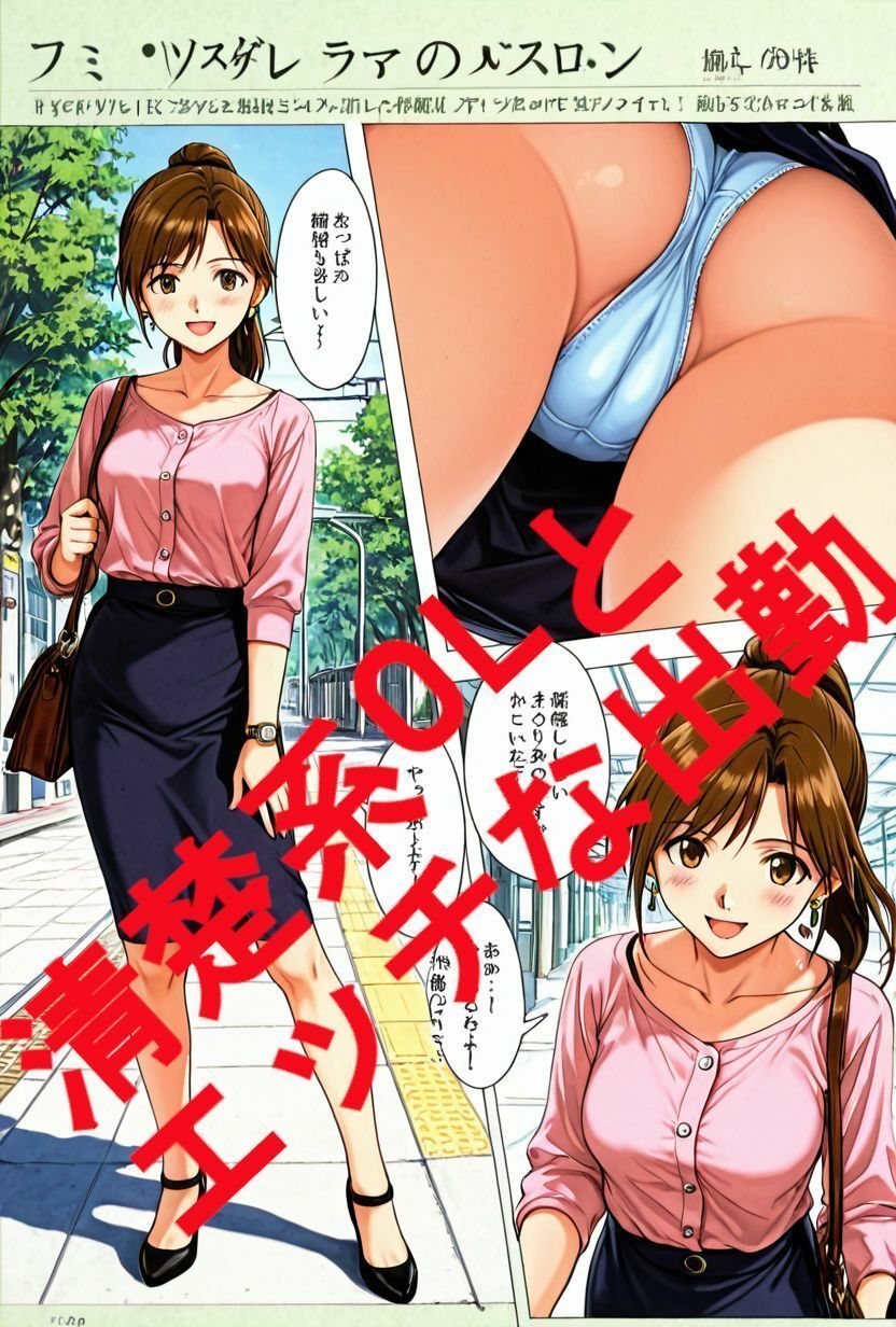 サンプル画像2:清楚系OLとエッチな出勤。電車編。(kurara natu) [d_626090]