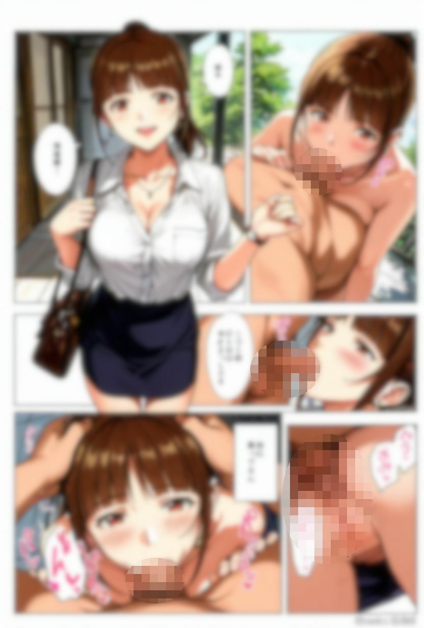 サンプル画像6:清楚系OLとエッチな出勤。電車編。(kurara natu) [d_626090]