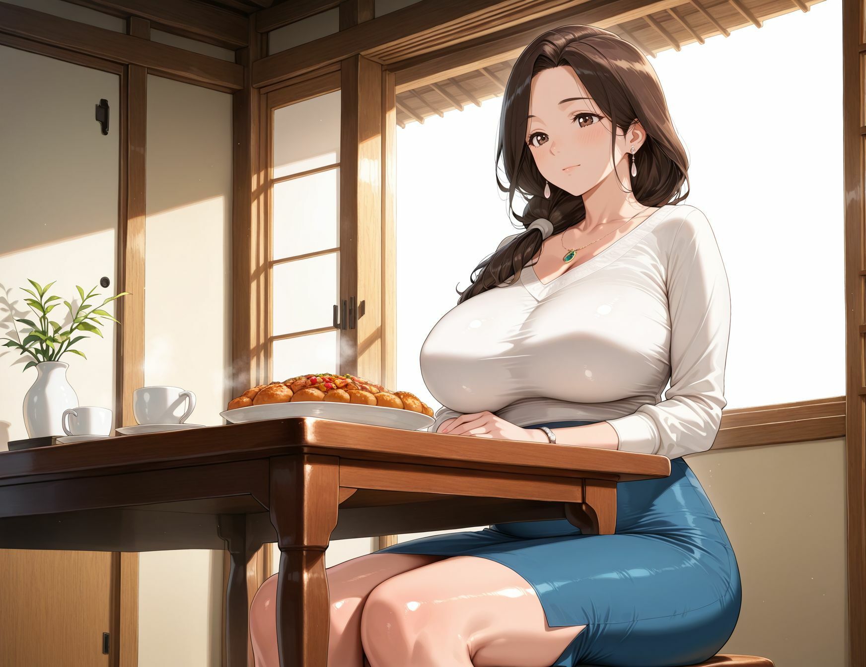 ムチムチ超乳人妻と肉感セックス  近所で見かけるエロい身体のおばさんが不倫していた 画像2