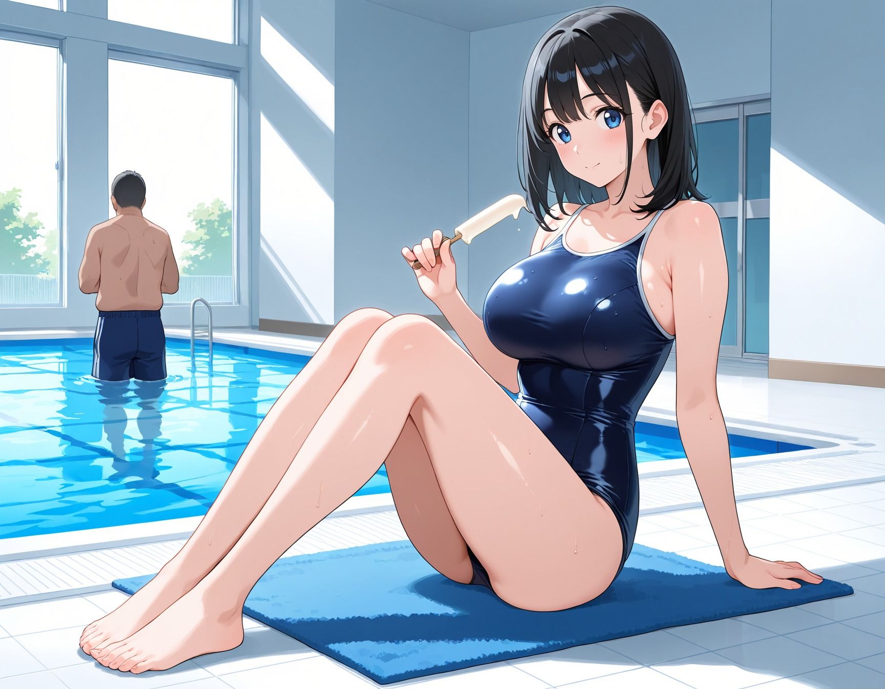 放課後は中出し当番〜性処理係のスク水女子校生 画像1