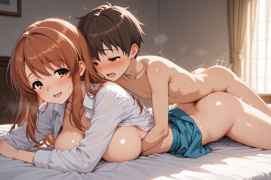 朝比〇みくる＆涼〇ハルヒお姉さんとおねショタSMごっこ サンプル画像 8