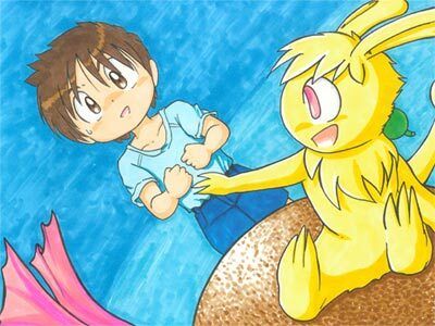 サンプル画像1:むぎわら帽子と…(いつか見た青い空) [d_626404]