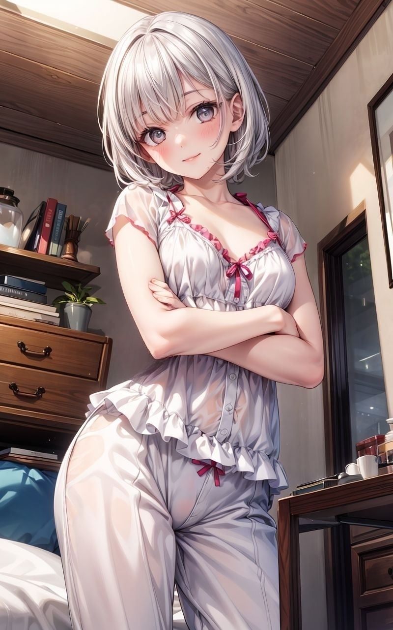 サンプル画像2:グラビア＆裏画像 JKアイドル 白川まや 緑制服バージョン(AIらぼんぬ) [d_626434]