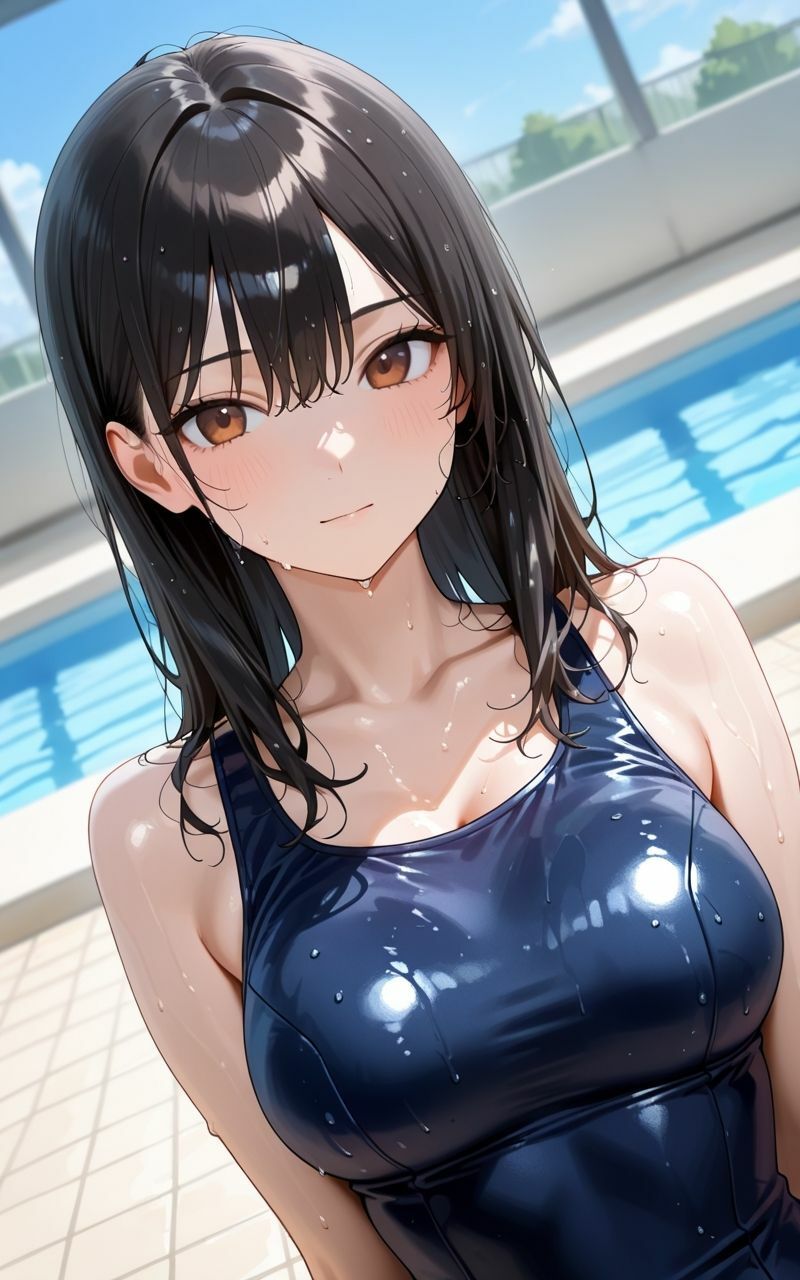 サンプル画像1:スクールラブ  性処理水泳部  女子校生(はちまる) [d_626539]