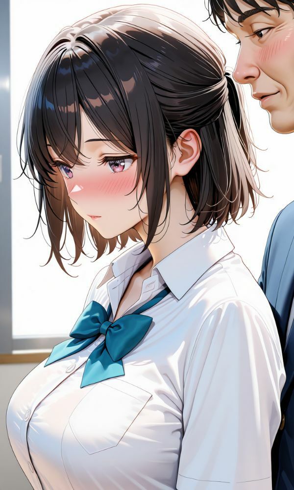 サンプル画像5:きもおじに女子校生は調教されるお話。(こねこスタジオ) [d_626687]