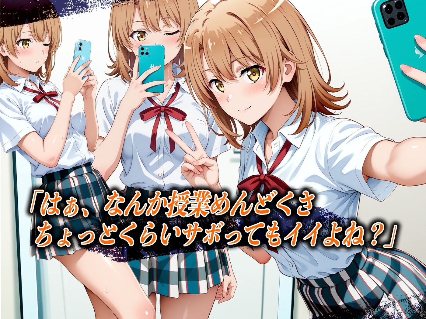 サンプル画像1:【4Kイラスト】心堕浸食_学校のトイレでオナニーしてるのを先生に見られた一●いろは(ヒロイン寝取り堕) [d_626691]