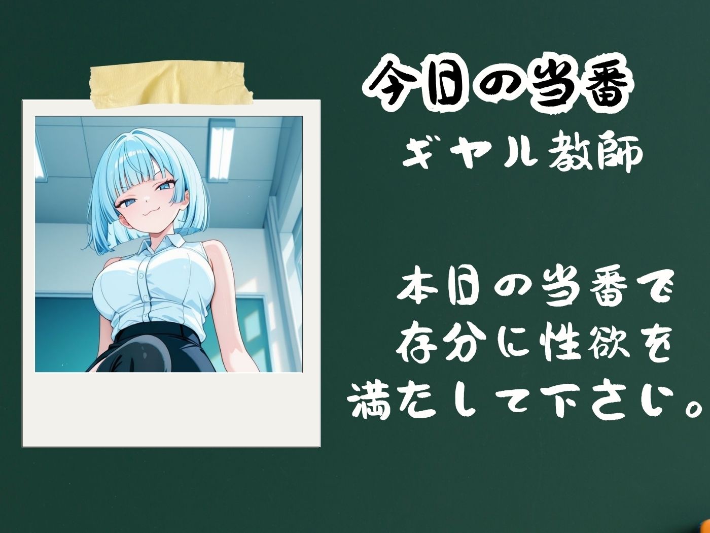 サンプル画像2:今日の性直担当は君達だ〜教育実習生×ギャル〜(トッポギ) [d_626742]