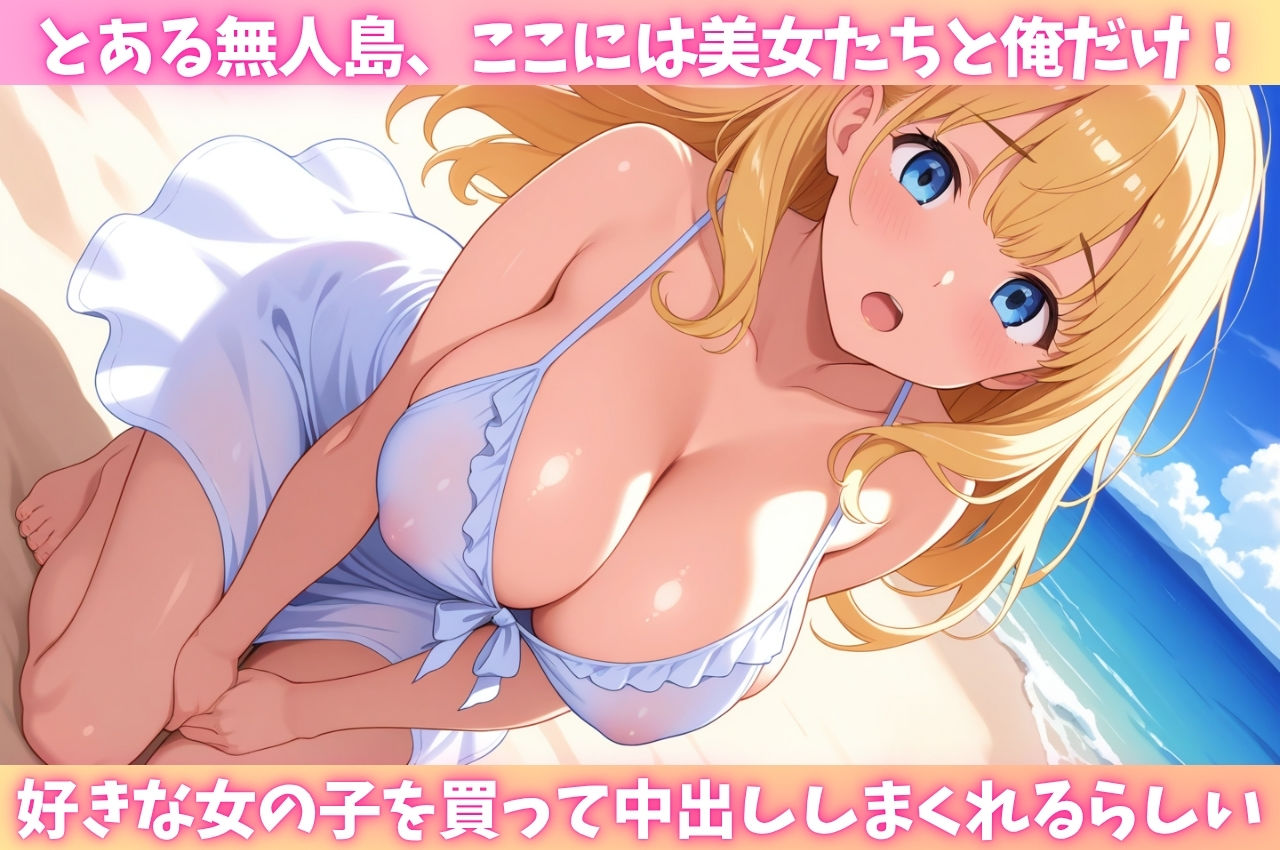 サンプル画像1:孕ませ無人島〜好きな女の子を買って中出しまくり〜(はむ巨乳女子高生) [d_626903]