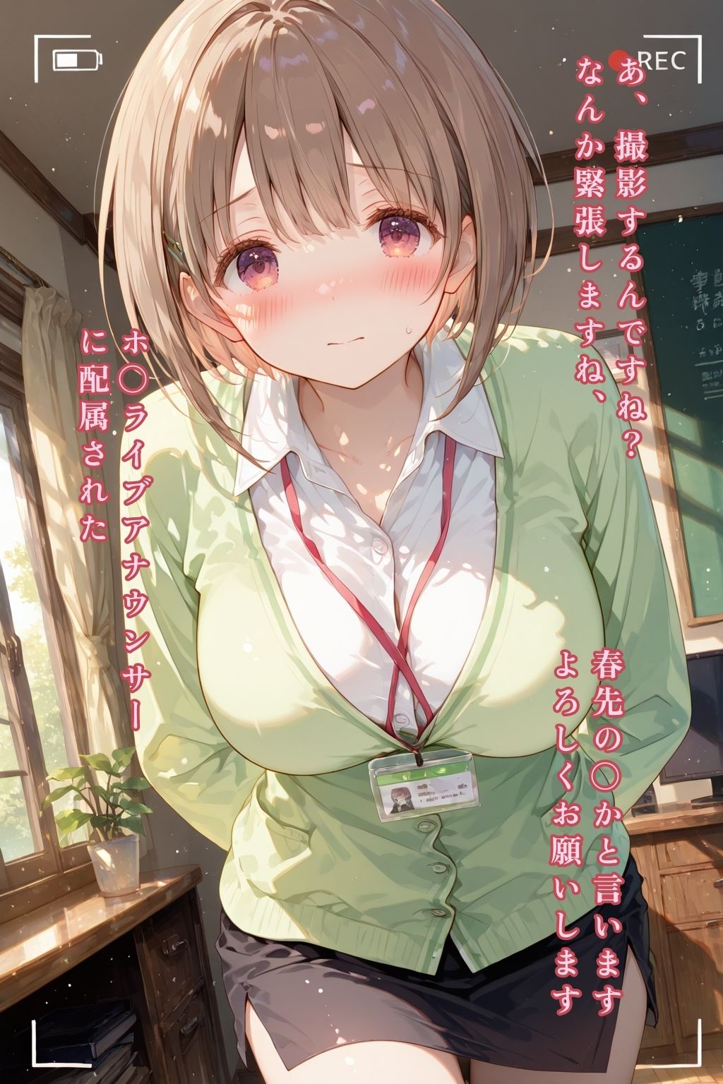 サンプル画像1:COVER女子社員春先のどか(AIホロアートワークス) [d_627013]