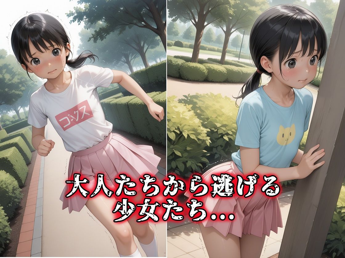 つるぺた少女と種付け鬼ごっこ【野外】【種付け】【好き放題】【ロリ】 画像1