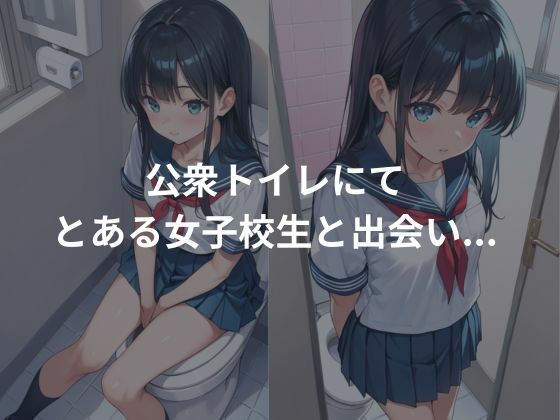 サンプル画像1:トイレにて女子校生をお持ち帰り性教育(とろみん) [d_627070]