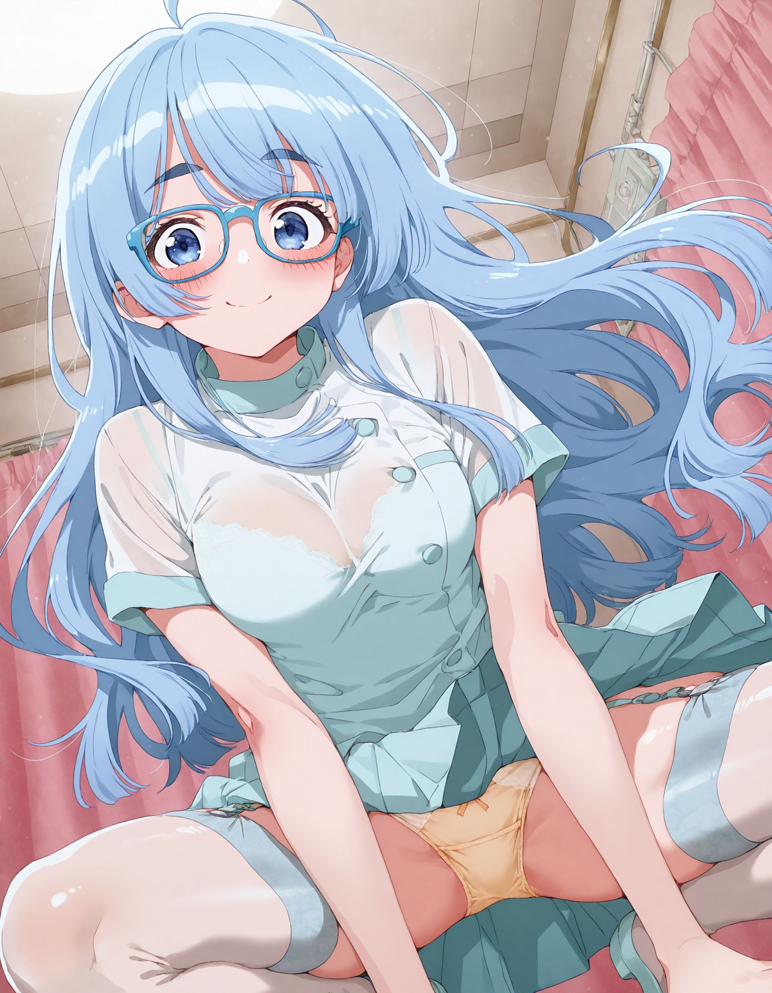 紫〇寺清葉のパンチラ〜ナース服編〜 画像1
