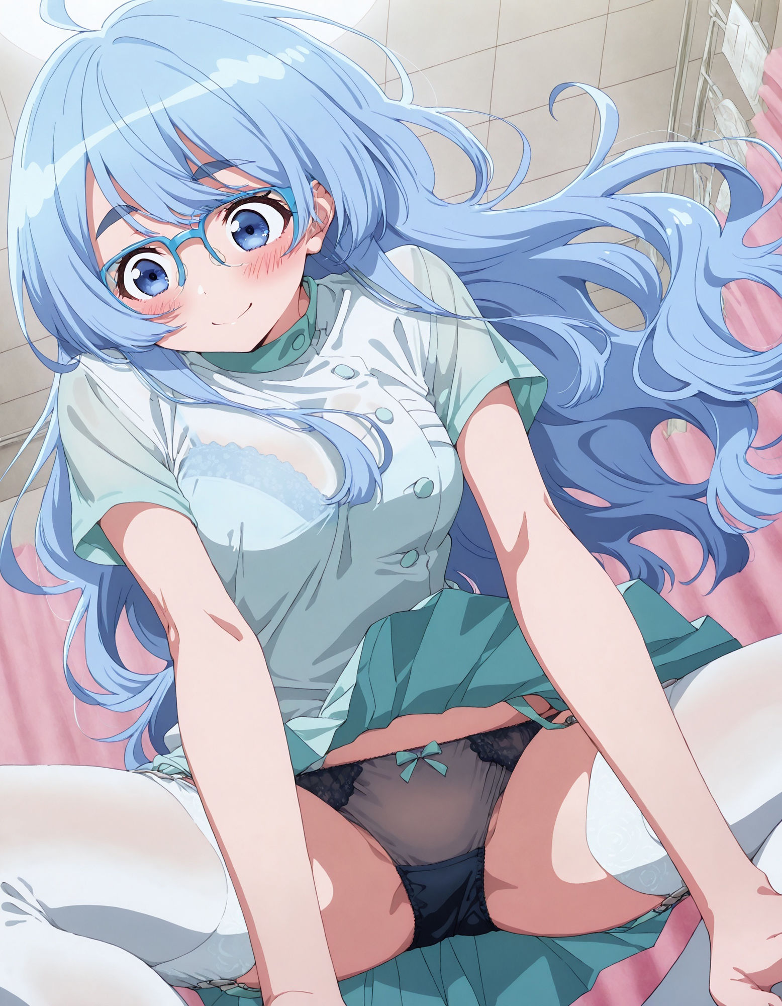 サンプル画像2:紫〇寺清葉のパンチラ〜ナース服編〜(D.P.H.) [d_627086]