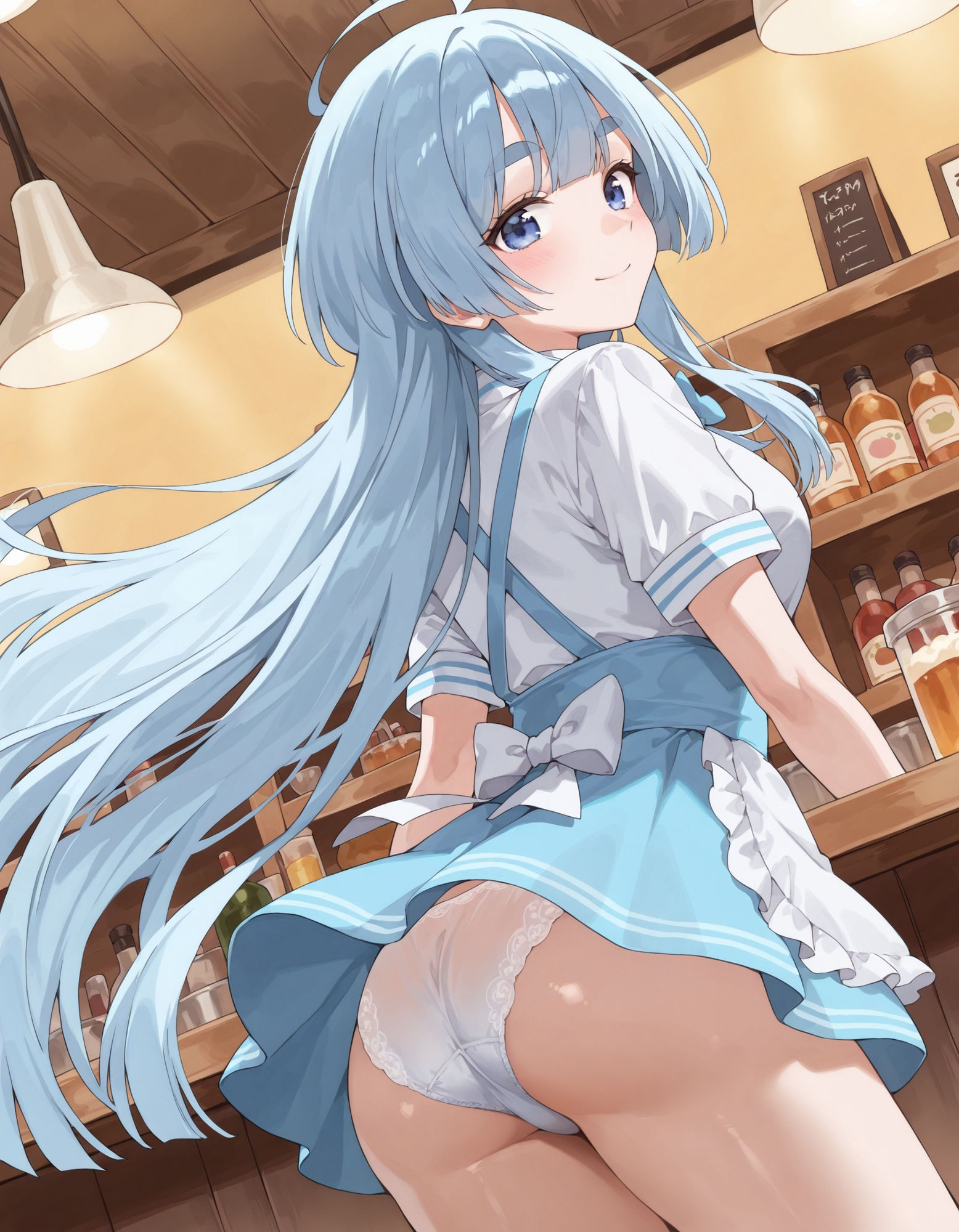 紫〇寺清葉のパンチラ〜ウェイトレス編〜 画像4