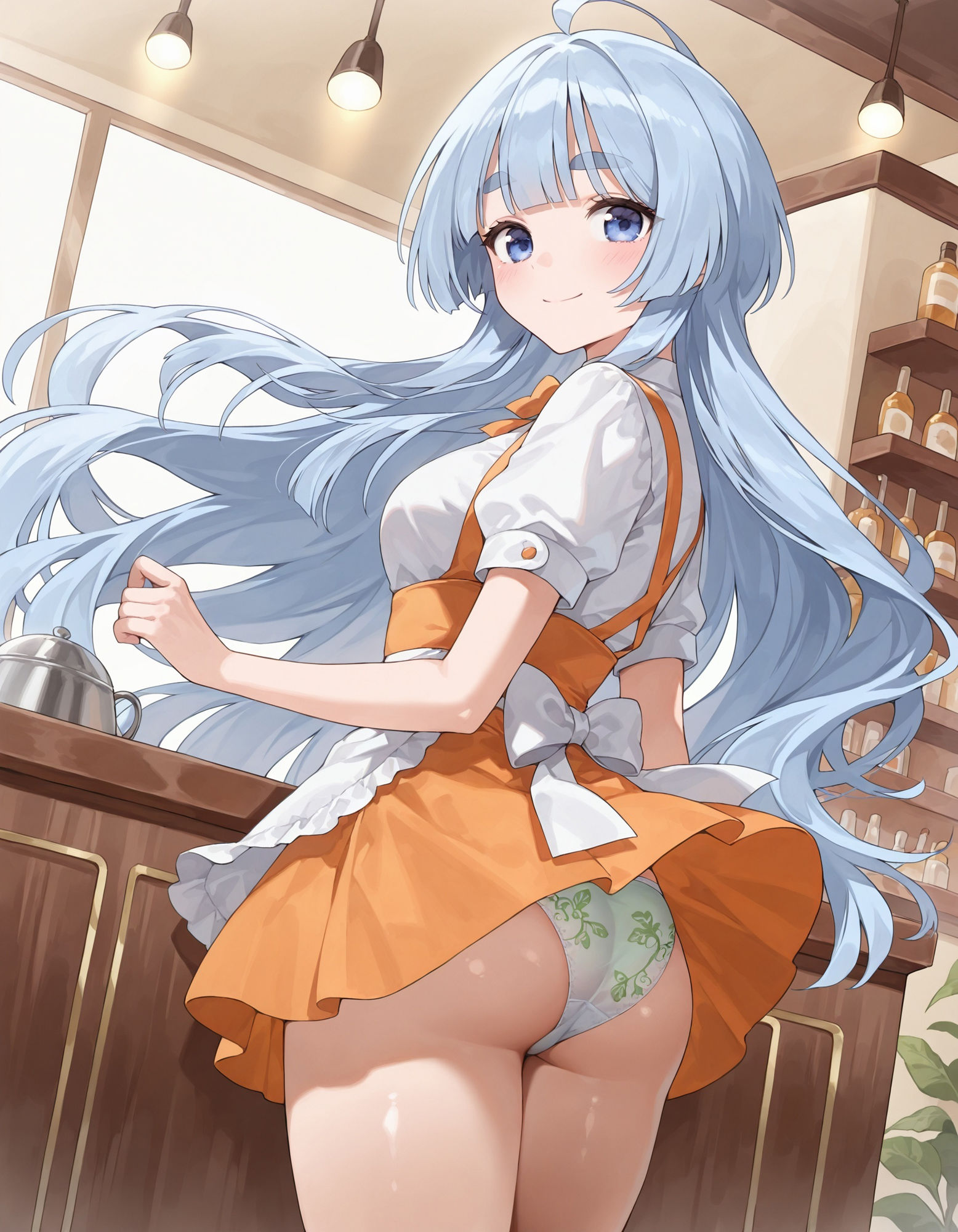 紫〇寺清葉のパンチラ〜ウェイトレス編〜 画像6