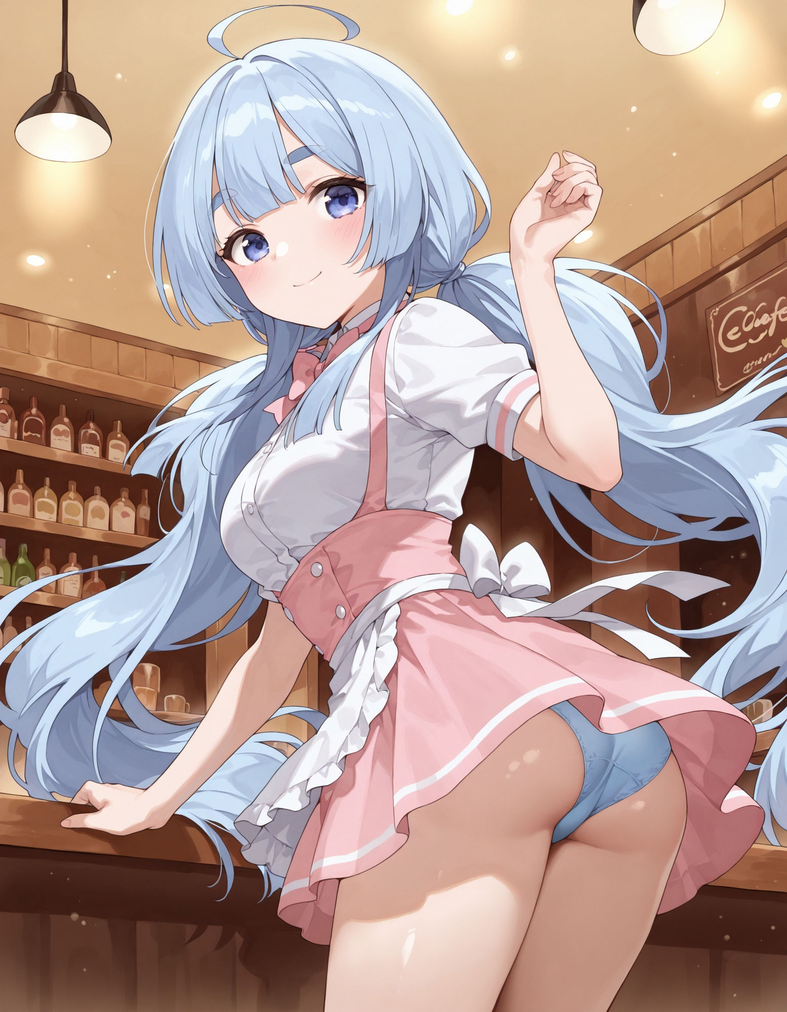 紫〇寺清葉のパンチラ〜ウェイトレス編〜 画像7