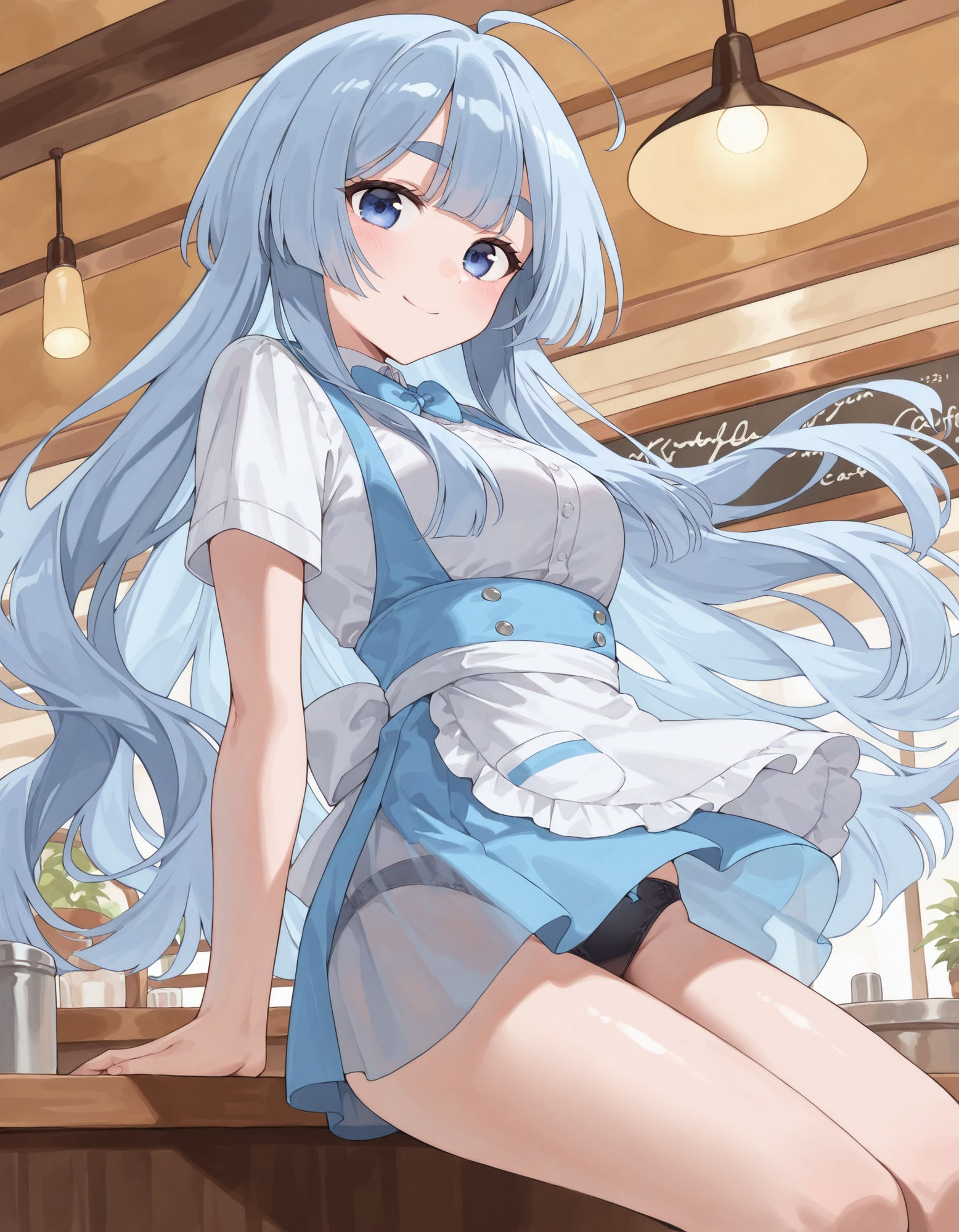紫〇寺清葉のパンチラ〜ウェイトレス編〜 画像8
