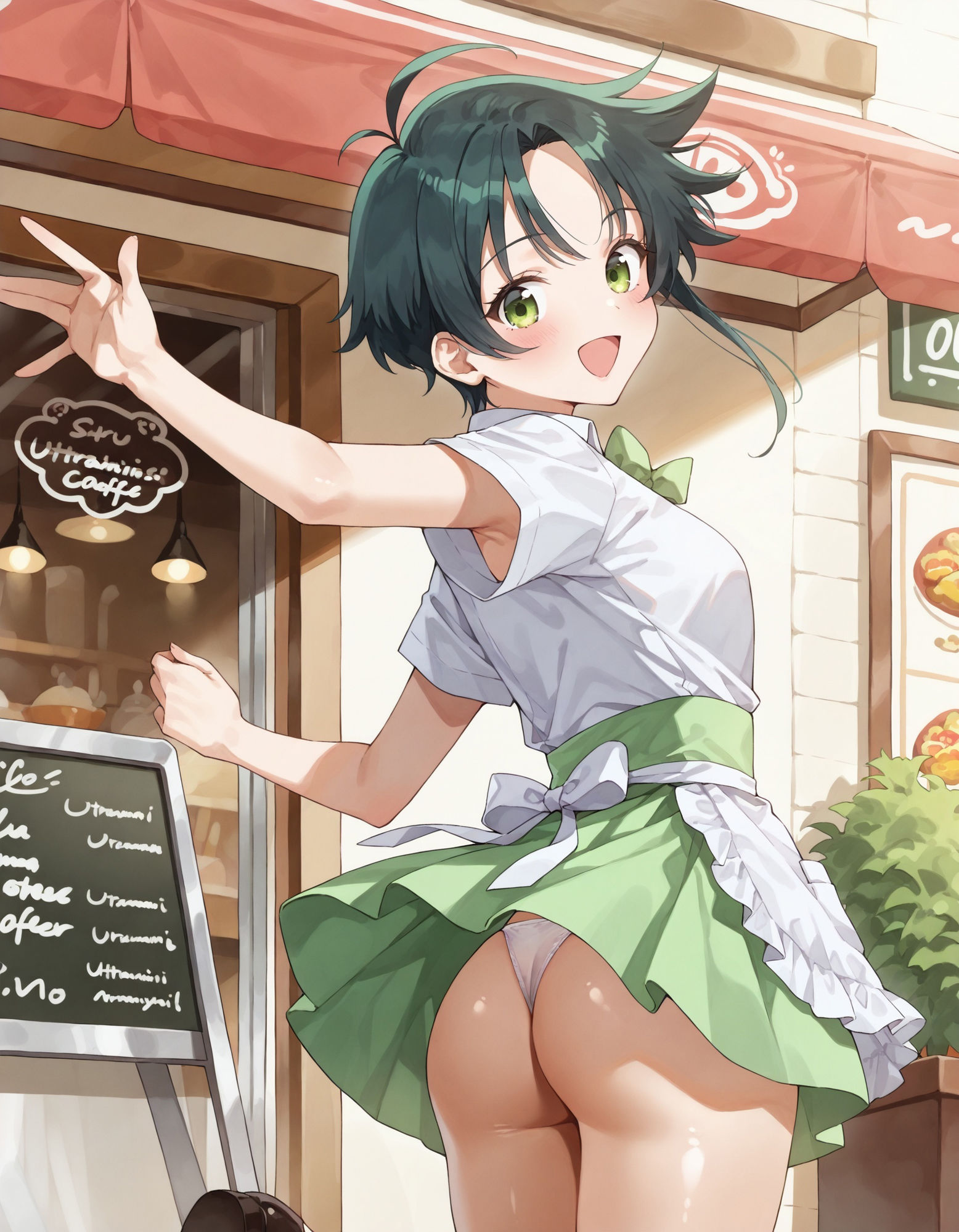 サンプル画像3:紫〇寺南のパンチラ〜ウェイトレス編〜(D.P.H.) [d_627100]