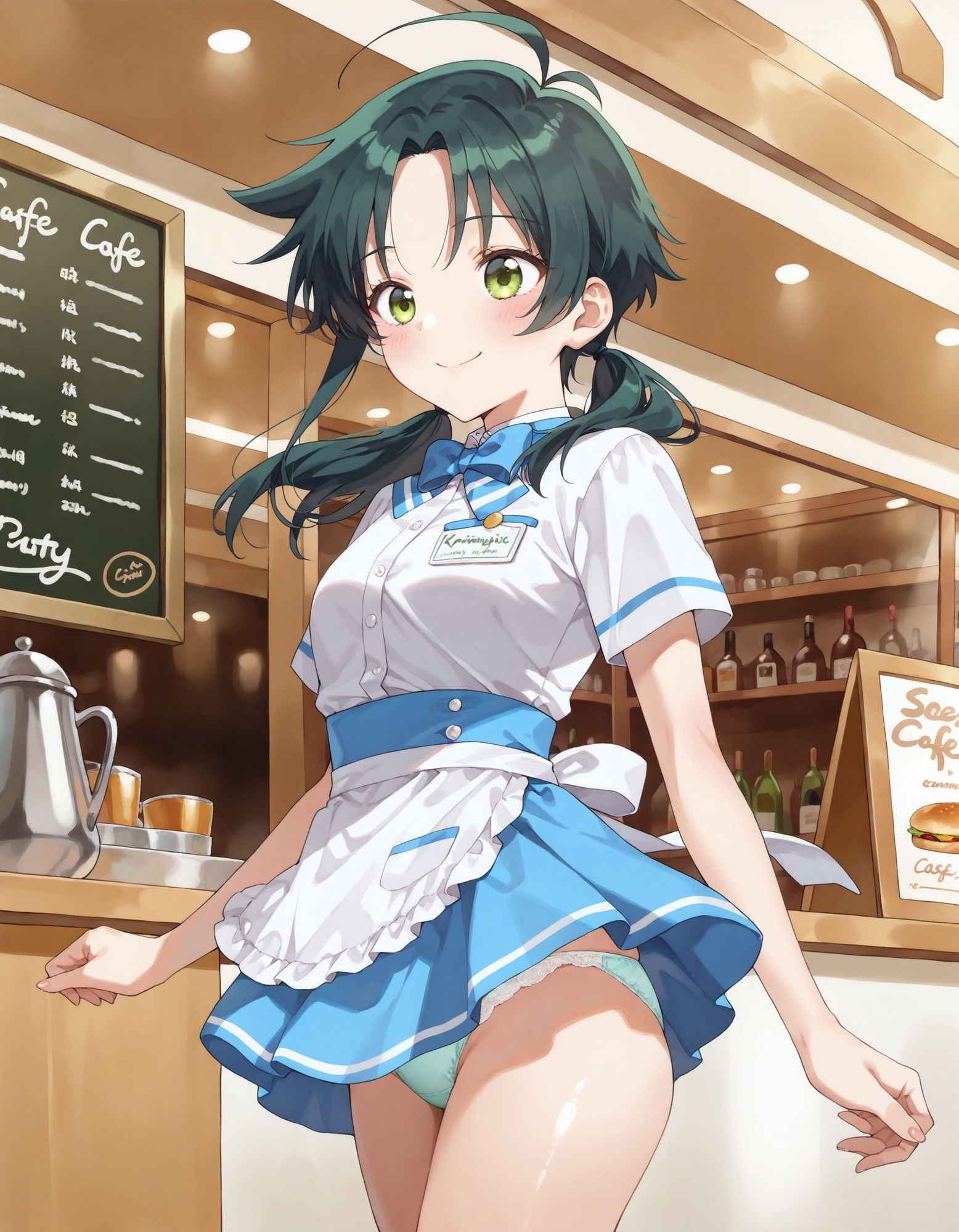 サンプル画像5:紫〇寺南のパンチラ〜ウェイトレス編〜(D.P.H.) [d_627100]