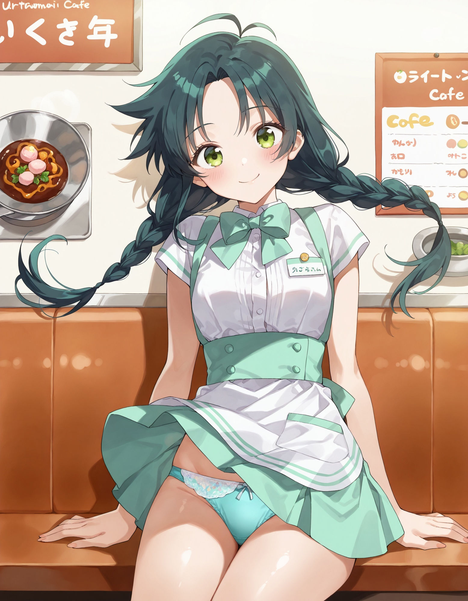 サンプル画像6:紫〇寺南のパンチラ〜ウェイトレス編〜(D.P.H.) [d_627100]