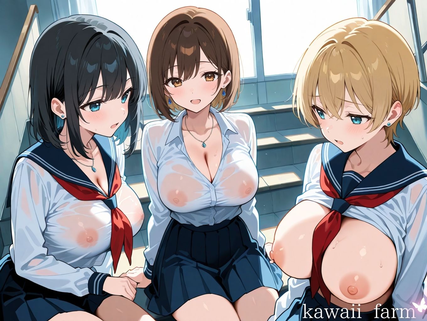 サンプル画像2:性欲まみれ   ハーレムver.2(かわいいファーム) [d_627119]