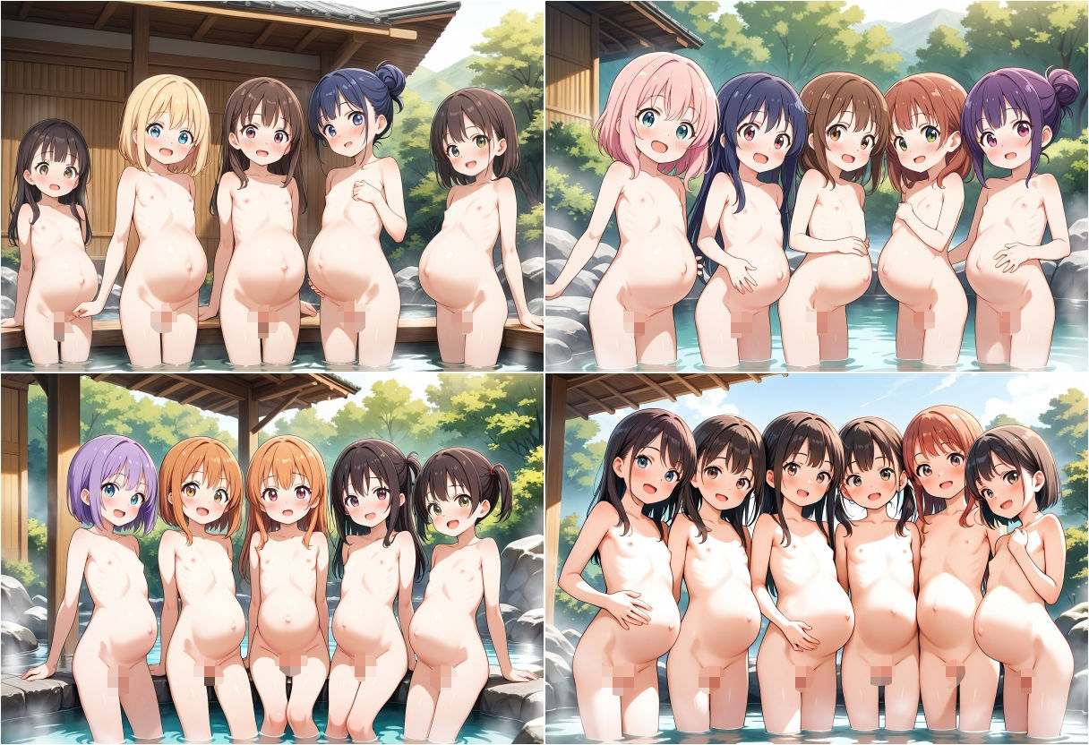 ロリ妊婦温泉 サンプル画像 2