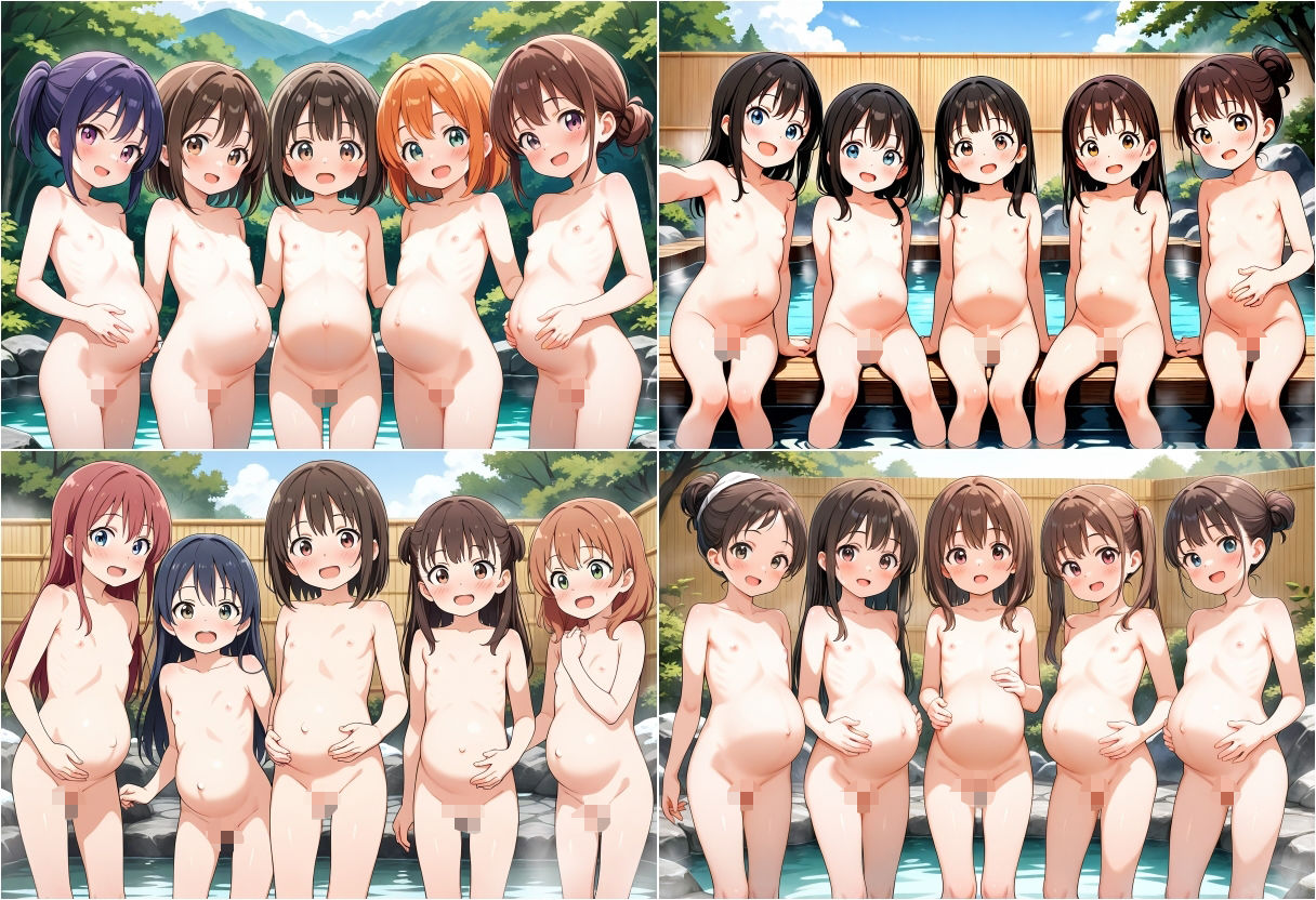 ロリ妊婦温泉 サンプル画像 3
