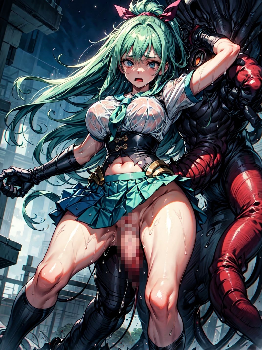 サンプル画像3:淫魔との戦いに敗れ、犯●れた淫魔ハンター3(studio1111) [d_627277]