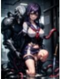 淫魔との戦いに敗れ、犯●れた淫魔ハンター3