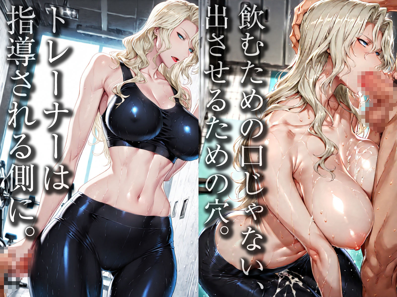 サンプル画像2:スペルマプロテイン〜ブロンド人妻孕ませタンパク補給〜(ヒールの隙間) [d_627287]