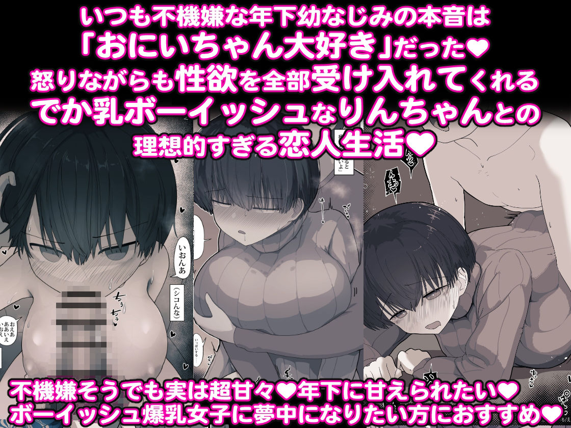 サンプル画像1:おとなりのでか乳ボーイッシュ年下幼なじみに怒られたいし愛されたい！ りんちゃん1 えいいちのまとめ2(えいいち) [d_627297]