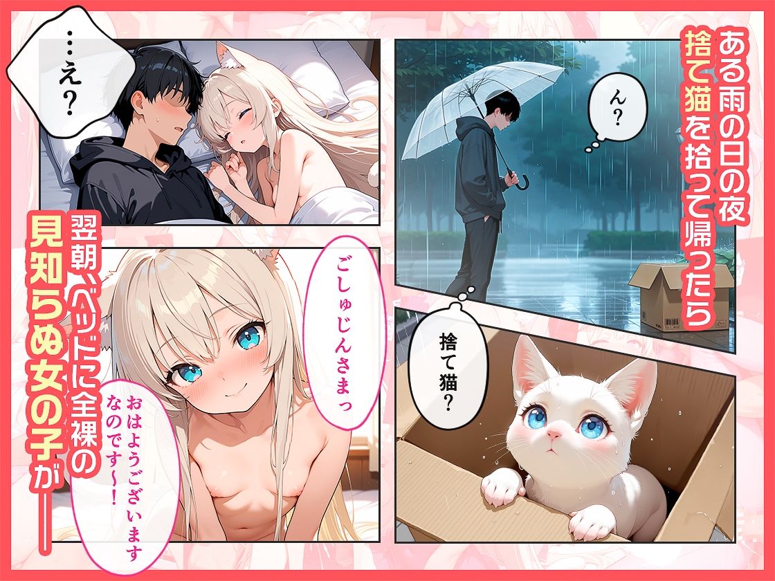 サンプル画像2:道で拾った白猫の恩返しは濃厚な種付けセックスでした(半熟卵) [d_627305]