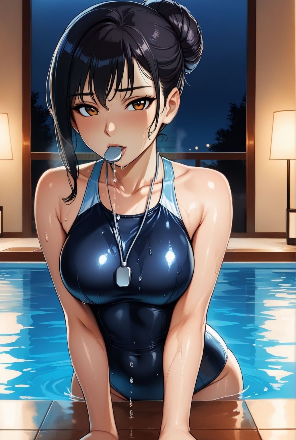 サンプル画像1:水泳教室の裏側で  人妻熟女インストラクターとの密逢(快楽熟女人妻クラブ) [d_627351]