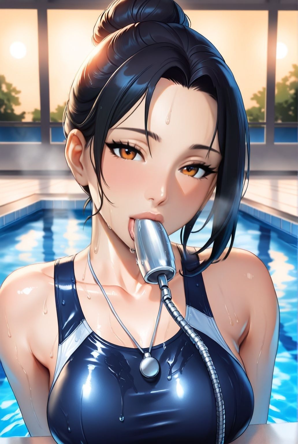 サンプル画像2:水泳教室の裏側で  人妻熟女インストラクターとの密逢(快楽熟女人妻クラブ) [d_627351]