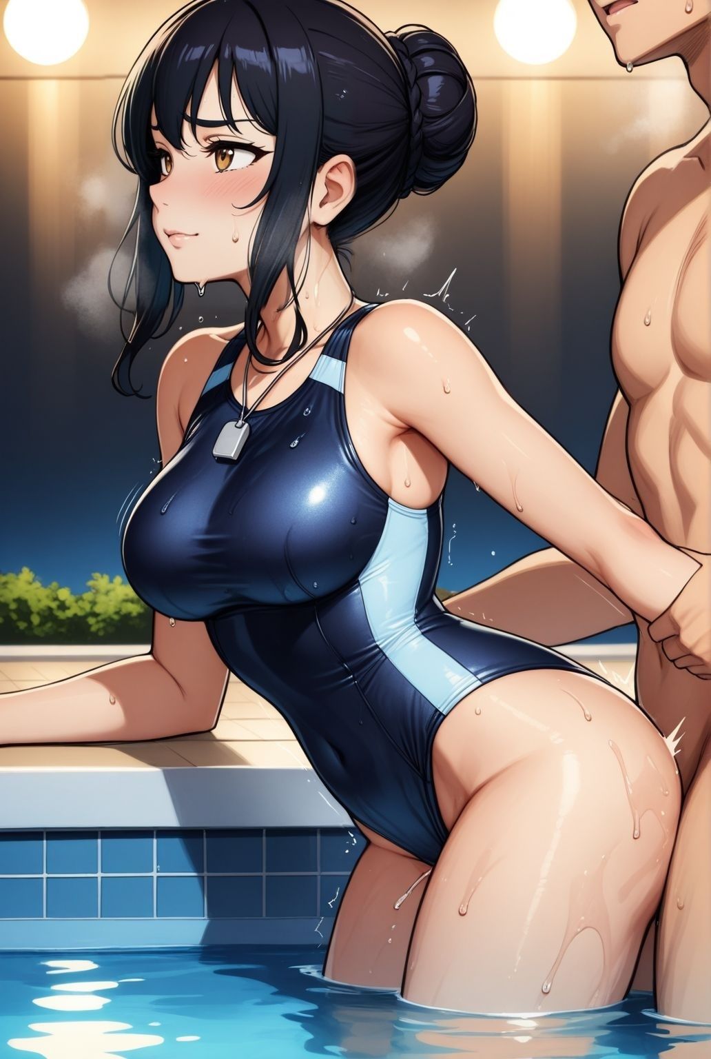 サンプル画像5:水泳教室の裏側で  人妻熟女インストラクターとの密逢(快楽熟女人妻クラブ) [d_627351]