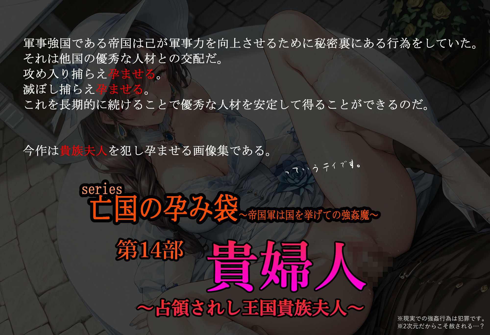 サンプル画像1:［亡国の孕み袋］ 〜帝国軍は国を挙げての強●魔〜   第15部 占領されし王国貴族たち 貴婦人編(主菜館) [d_627380]